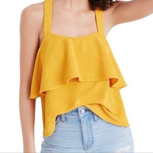 Madewell Texture Thread Ruffle Top